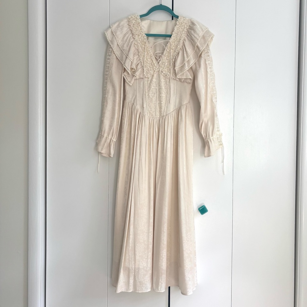 Lacemade NWOT Ivory Glitter Butterfly Corset Dress Size XS